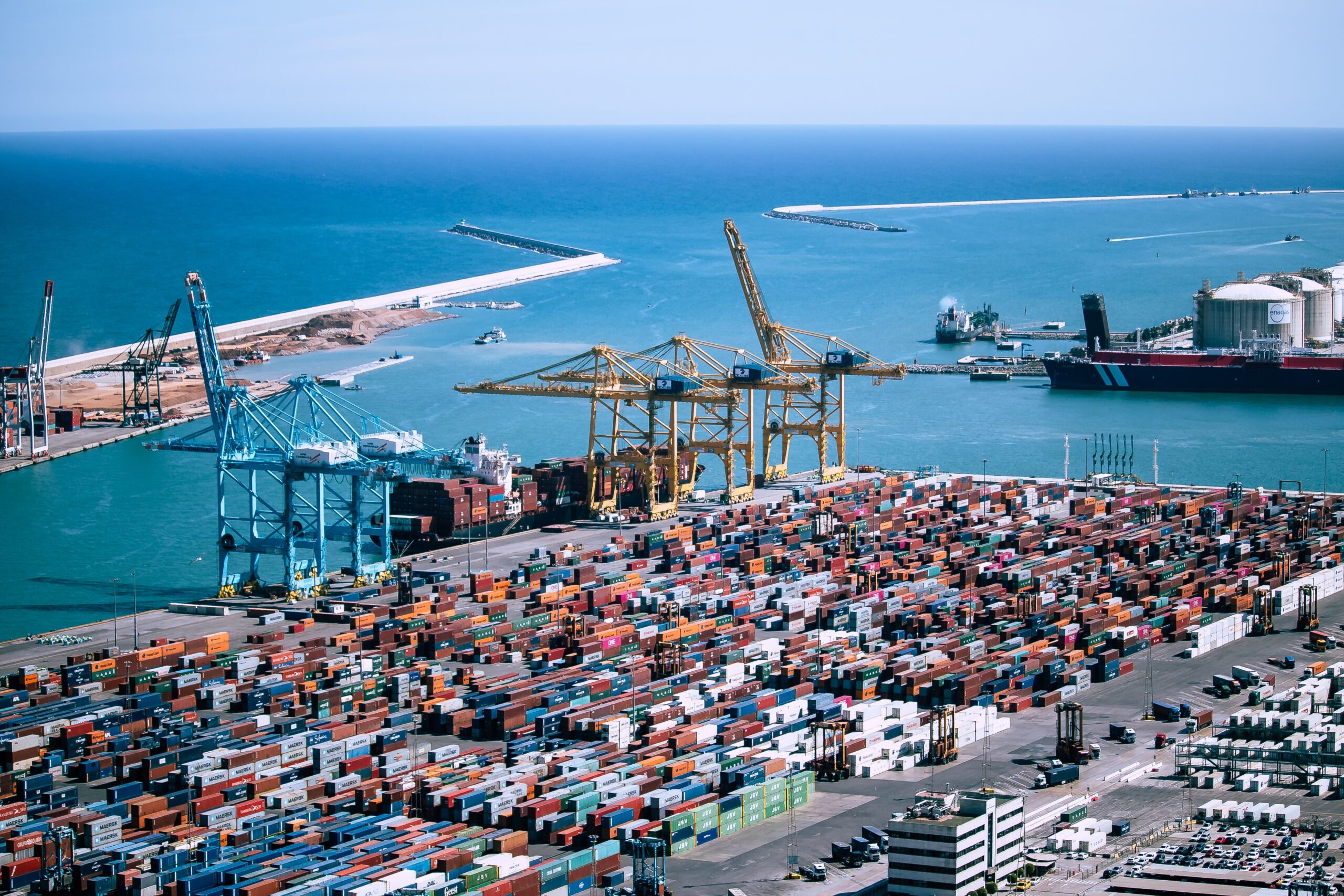 Image of an international port